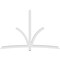 Ekena Millwork Davenport Architectural Grade PVC Gable Bracket, 108"W x 72"H x 4"D x 4"F, 16/12 Pitch GBP108X72X0404DAV00 - alternate 4